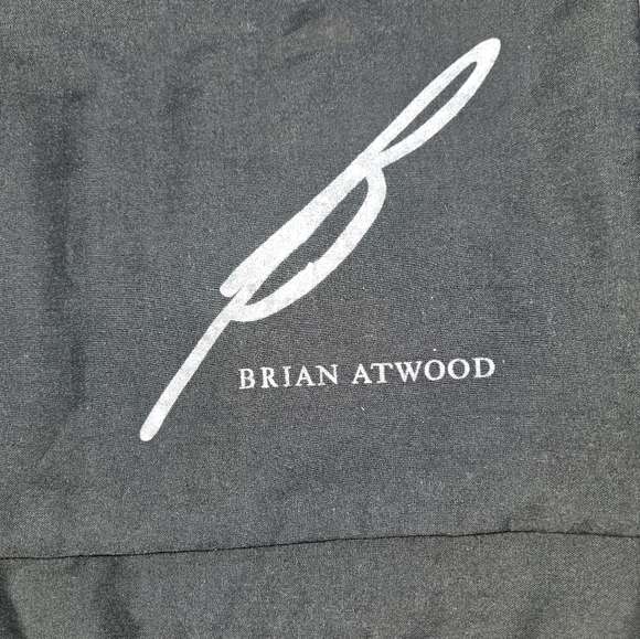 Brian Atwood slip on booties with patent leather heel and a small platform sz 10 - Picture 4 of 4